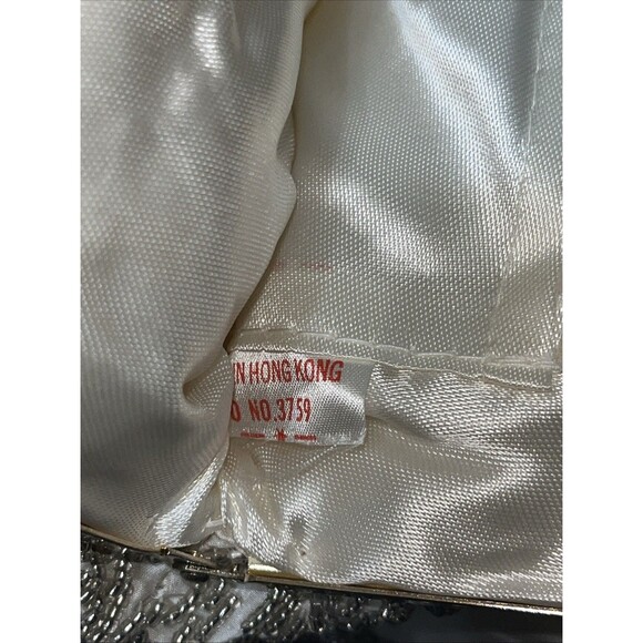 Beautiful Vintage Beaded Chandelier Style Evening Bag Handbag Clutch White - Picture 6 of 6